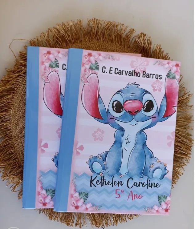Caderno Brochura Infantil Stitch